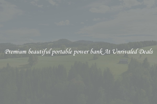 Premium beautiful portable power bank At Unrivaled Deals