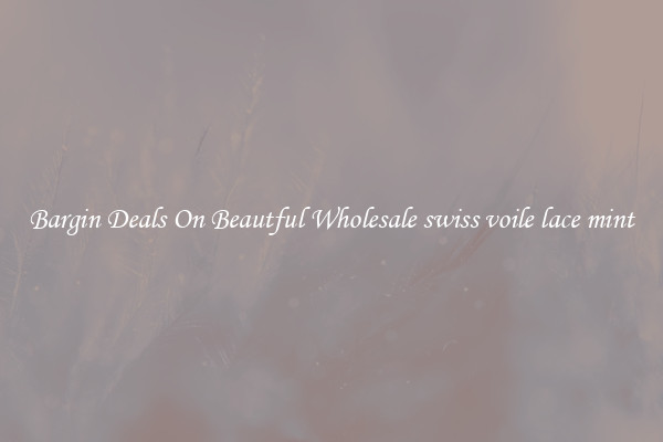Bargin Deals On Beautful Wholesale swiss voile lace mint