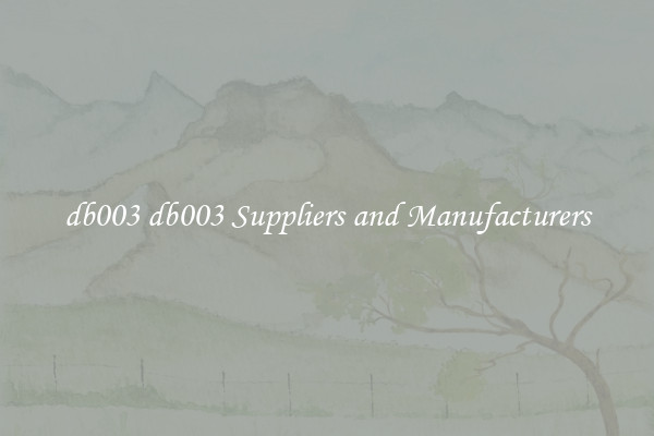 db003 db003 Suppliers and Manufacturers