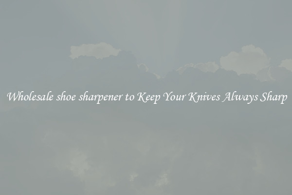 Wholesale shoe sharpener to Keep Your Knives Always Sharp